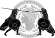 trojan war. stencil