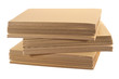 Stack Of Corrugated Board Isolated On White Background Stack Of Corrugated Board Isolated On White Background