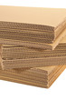 Side View Of A Stack Of Corrugated Board Side View Of A Stack Of Corrugated Board