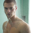 Man enjoying his shower time