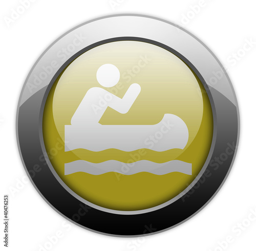 Illustration: Yellow Metallic Orb Button "Caneoing" Yellow Metallic Orb Button "Caneoing"