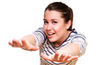 Young positive woman