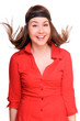 Young positive woman
