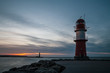 Die Molentürme in Warnemünde.
