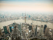 panoramic view of shanghai at dusk panoramic view of shanghai at dusk