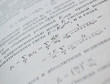 Close-up of physics textbook