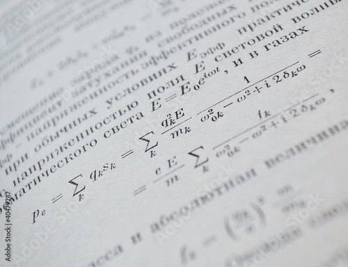 Photo: Close-up of physics textbook Close-up of physics textbook
