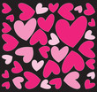 abstract pink hearts background abstract pink hearts background
