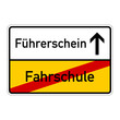 ortsschild fahrschule führerschein I
