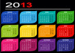 calendrier 2013 fond noir