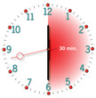half an hour