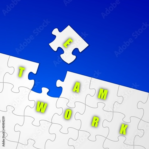 Illustration: puzzle teamwork I puzzle teamwork I