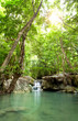 Erawan Waterfall, deep forest Waterfall in Kanchanabur