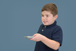 Boy Holding Remote Control Boy Holding Remote Control