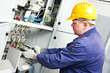 Electrician measure voltage and current