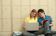 Man and woman doing assignment together