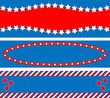 EPS8 Vector 3 Red White Blue Star Striped Backgrounds