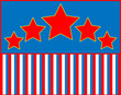 EPS8 Vector Red White Blue Star Striped Background