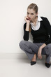 Woman in formal wear posing for the camera