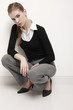 Woman in formal wear posing for the camera