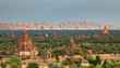 The Temples of bagan at sunset, Bagan, Myanmar