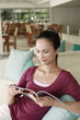 Woman reading a magazine