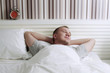 Man sleeping in bed