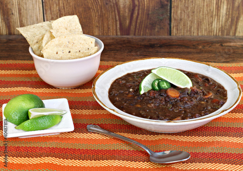 Photo: Black Bean Soup with Fresh Lime Black Bean Soup with Fresh Lime