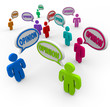 Opinions People Talking Comments and Feedback Speech Bubbles