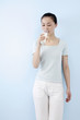Photo: Woman drinking milk Woman drinking milk