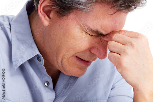 Photo: Man having stress. Man having stress.