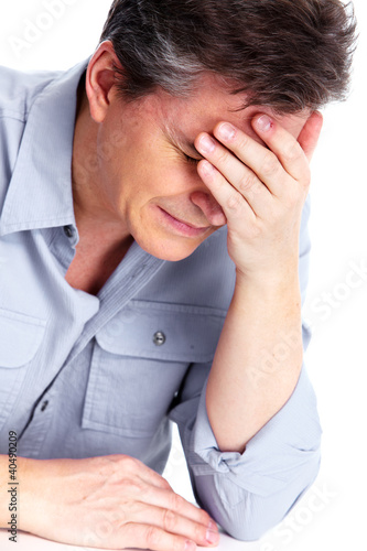 Photo: Man having stress. Man having stress.
