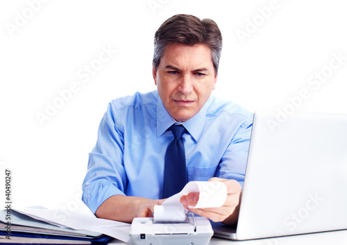 Foto: Accountant businessman. Accountant businessman.