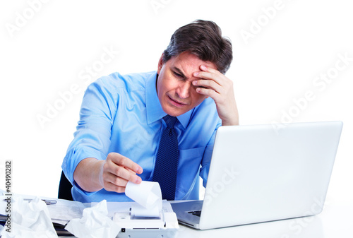 Photo: Accountant businessman. Accountant businessman.