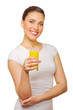 Young girl with juice