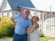 man and woman near gate