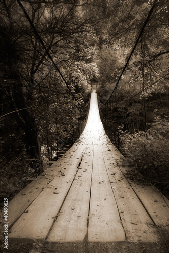 Photo: suspension bridge suspension bridge