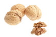 walnuts isolated on white background