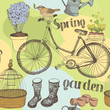 Spring garden background