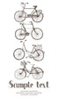 Vintage bicycle card Vintage bicycle card