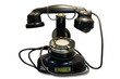 Old vintage black phone Old vintage black phone