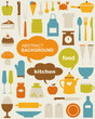 Vector set of various kitchen icons