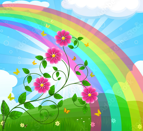 Vektor: Floral background design Floral background design