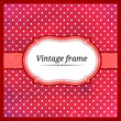 Vintage polka dot frame