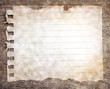 tear paper for short note on wood texture background