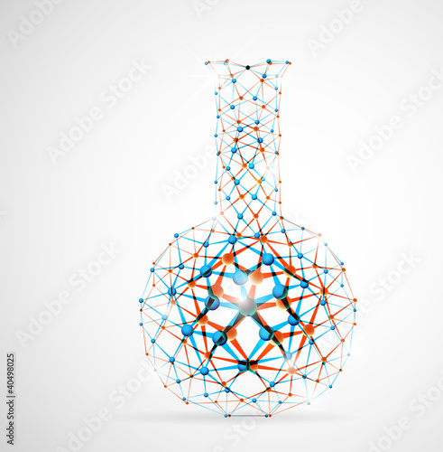Vector: Chemical flask Chemical flask