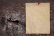 recycle paper for write text on wood texture background