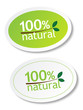 100% natural stickers
