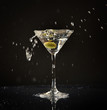 Olive splashing