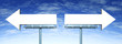 Blank Directional Options signs
